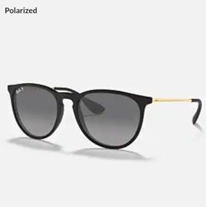 Ray-Ban Erika @Collection Polarized Sunglasses Black Gold Special Edition